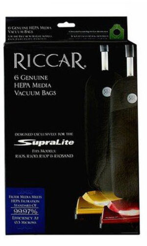 Riccar SupraLite HEPA Media Vacuum Bags - 6 Pack, RLH-6