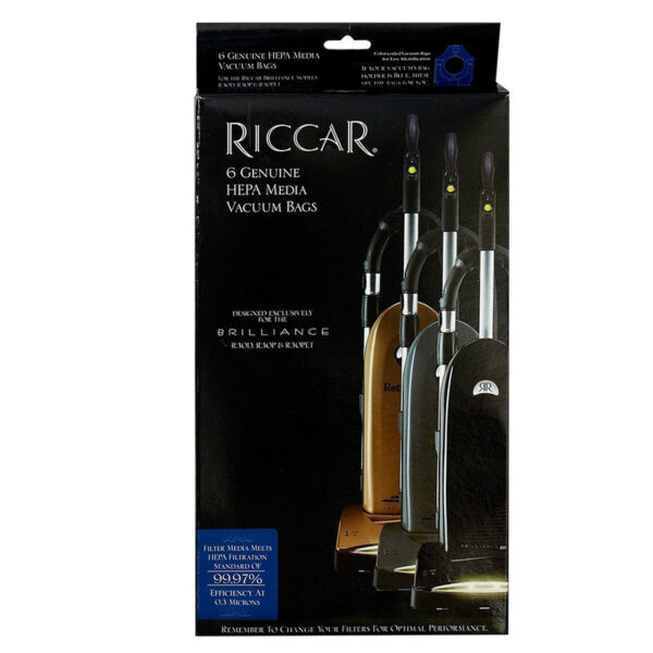Riccar R30 Brilliance HEPA Media Vacuum Bags - 6 Pack, RNH-6