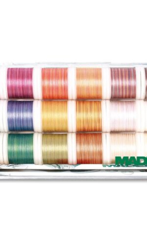 18 SPOOL GIFT BOX COTONA 50 220 YD 16 VARIEGATED 2 SOLID