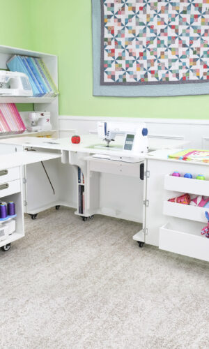 Aussie Dual Rail Electric Sewing Cabinet