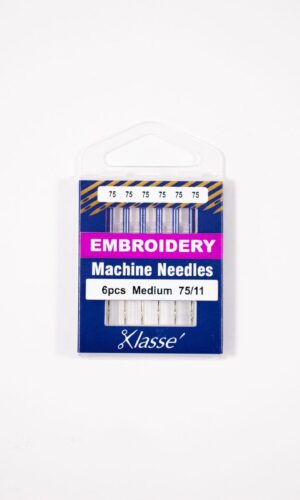 Klasse AA5108.075 75/11 Embroidery Needles, 6-Pack