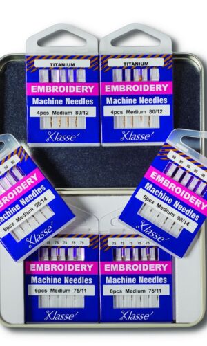 Klasse 6PC Embroidery Needle Variety Tin