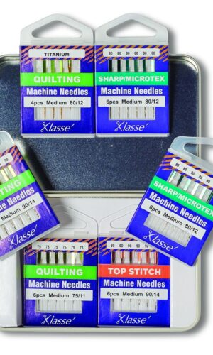 Klasse 6PC Quilting Needle Variety Tin