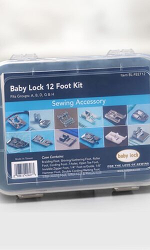 Baby Lock 12 Foot Kit With Case Contains 12 Different Presser Feet
