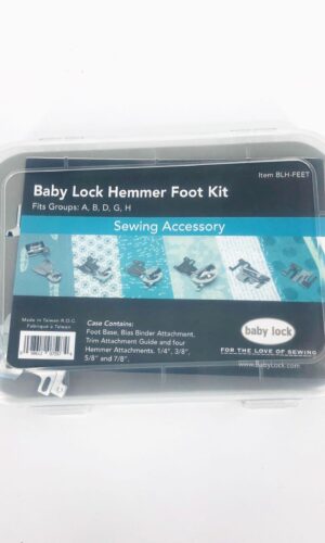 Hemmer Foot Kit In Plastic Case- 7 Pieces